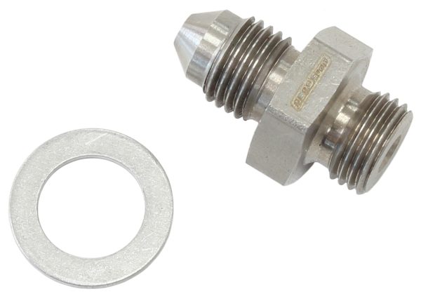 -3AN to M10 X 1.0 WASHER SEAL S/S SHORT SUITS ALL WASTEGATE