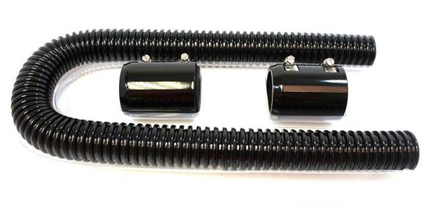 S/LESS STEEL RADIATOR HOSE KITBLACK, 1-3/4" X 48" LENGTH