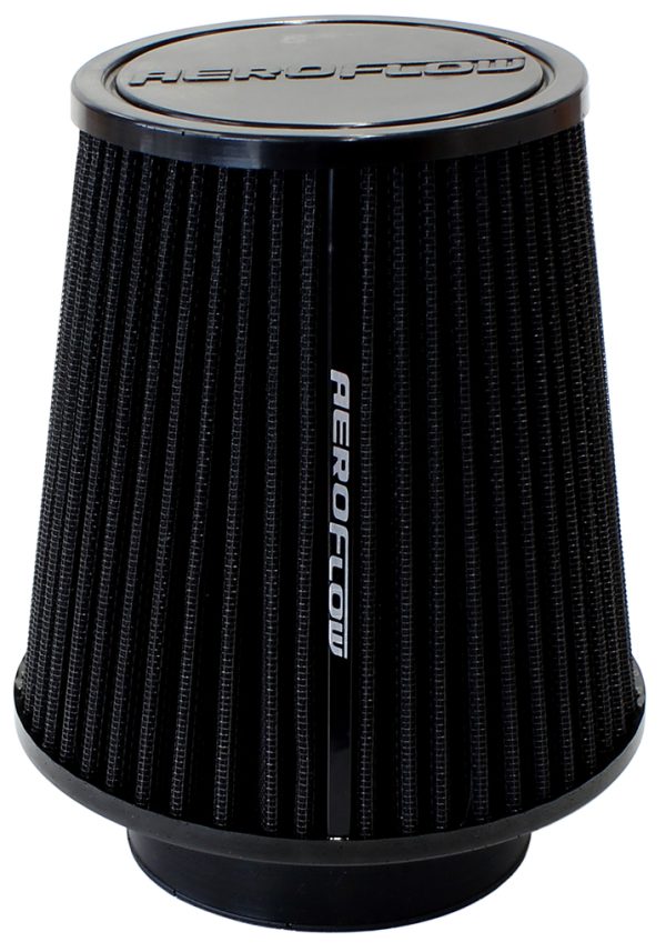 3-1/2 CLAMP-ON TAPERED FILTER 4.6-6.1 O.D, 6.1 HIGH BLACK