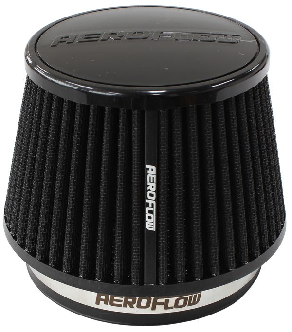 5" CLAMP-ON TAPERED FILTER    4.6-6.5 O.D, 4.15 HIGH BLACK
