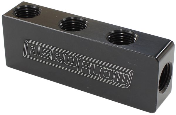 COMPACT DISTRIBUTION BLOCK    1 IN, 6 OUT ALL PORTS 1/8" NPT