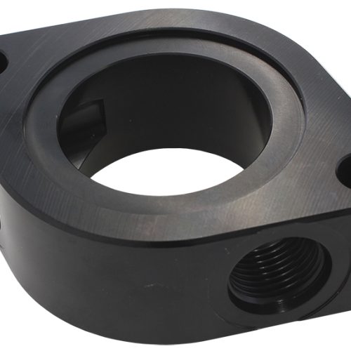 AEROFLOW CHEV WATER NECK      SPACER WITH 2 X -8ORB AUX PORT