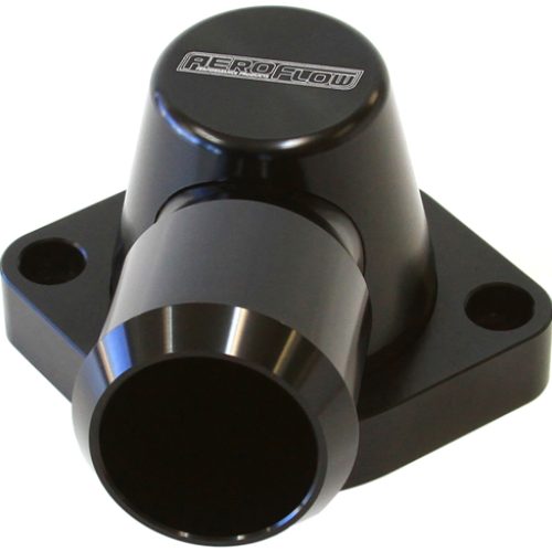 BILLET THERMOSTAT HOUSING BLACGM LS1 LS2 90 DEG SWIVEL