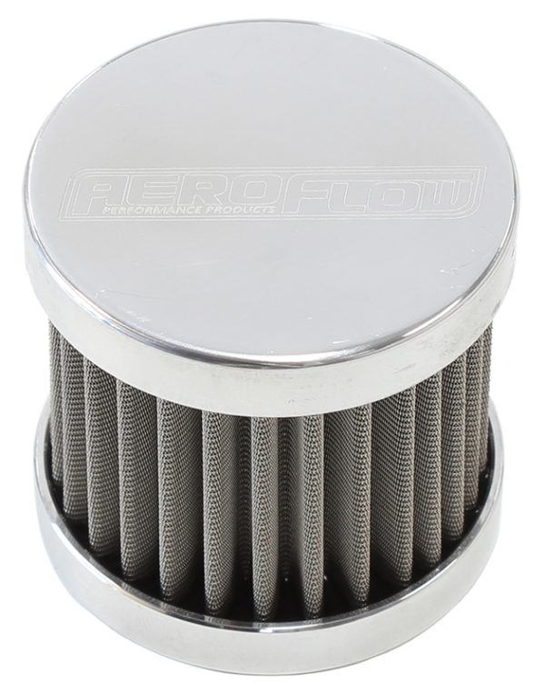 -6AN S/S BILLET BREATHER      WITH FEMALE -6AN RE-USABLE