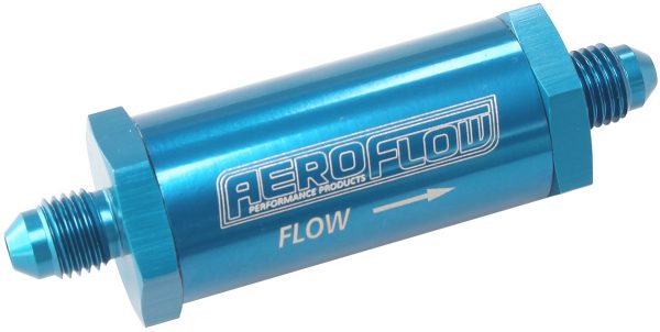 -3AN TURBO INLINE OIL FILTER  BLUE 30 MICRON WASHABLE