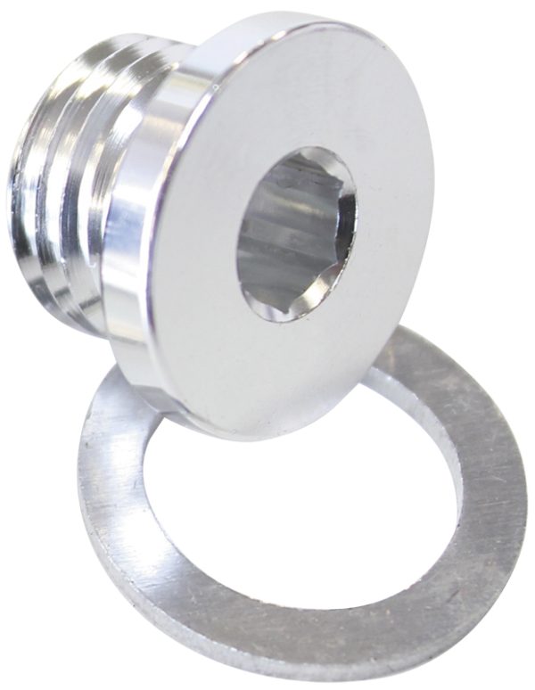 METRIC PORT PLUG M14 X 1.5    SILVER LOW PROFILE HEX PLUG