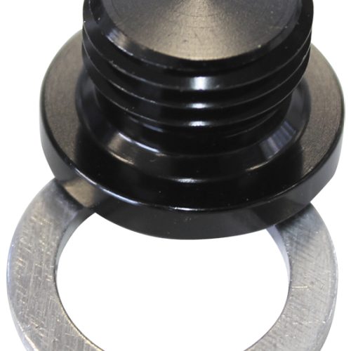 METRIC PORT PLUG M10 X 1.25   BLACK LOW PROFILE HEX PLUG