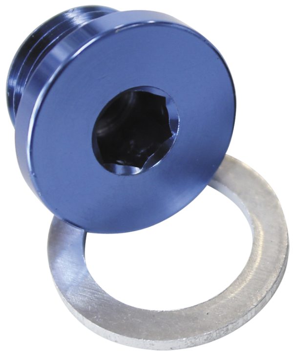 METRIC PORT PLUG M12 X 1.5    BLUE LOW PROFILE HEX PLUG
