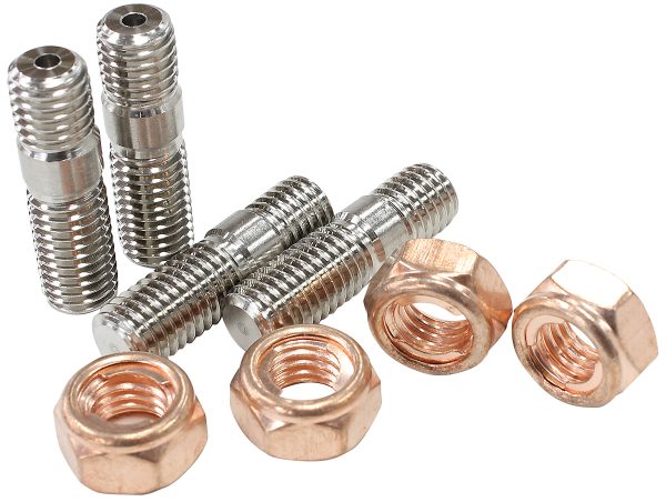 TURBO STUD & NUT KIT M10x1.5mm4 STUDS 4 NUTS M10 X 1.50mm