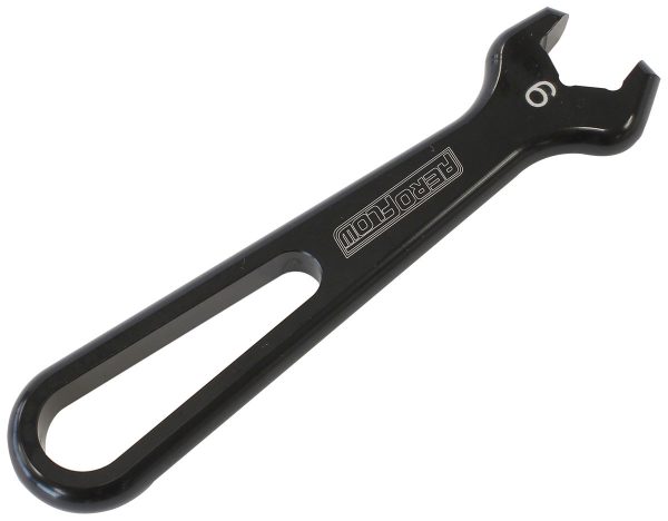 ALLOY PRO SPANNER SINGLE -6AN BLACK SINGLE -6AN PRO WRENCH