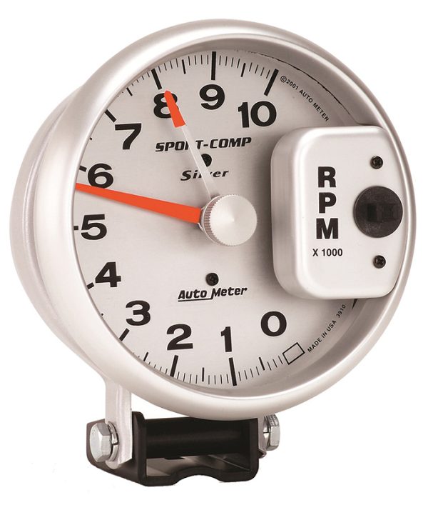 ULTRA-LITE 5" TACHO 10,000RPM PEDESTAL MOUNT W/ ADJ. POINTER