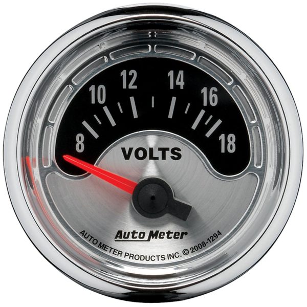 AM MUSCLE 2-1/16" VOLTMETER   8-18 VOLTS, SHORT SWEEP ELECT