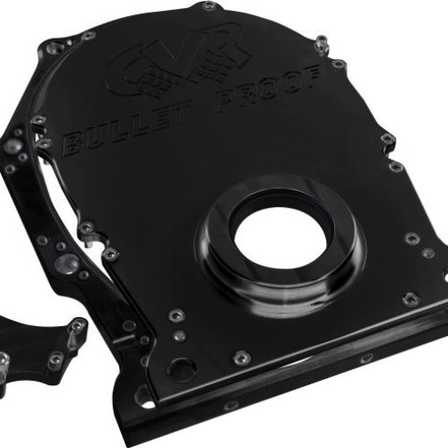 2 PIECE BILLET TIMING COVER   CHRYSLER BB / 426 HEMI, BLACK