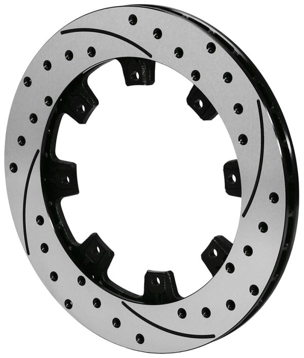 SRP ROTOR RH DRILLED & SLOTTED12.19' DIA .81" WIDTH - BLACK