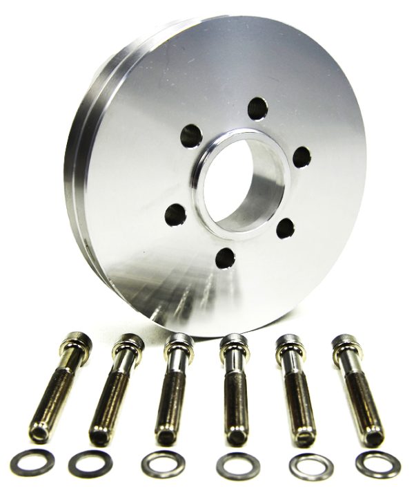 2V ACCESSORY PULLEY, CRANK HUB6-BOLT BLOWER PULLEY PATTERN