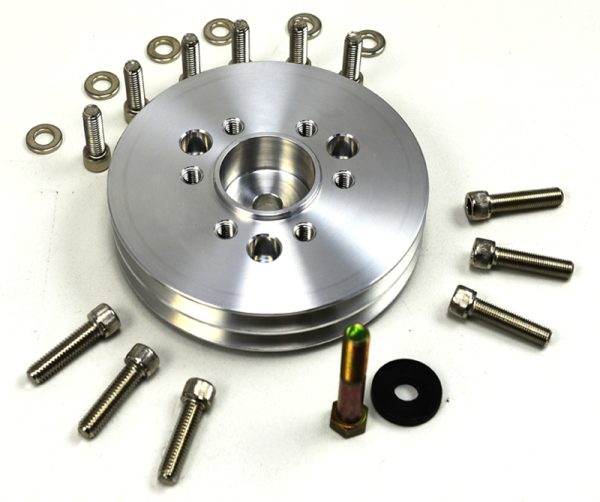2V ACCESSORY PULLEY, SB CHEV  3-BOLT SBC BALANCER TO 6-BOLT