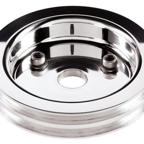BB CHEV CRANK DOUBLE PULLEY   BILLET SHORT PUMP