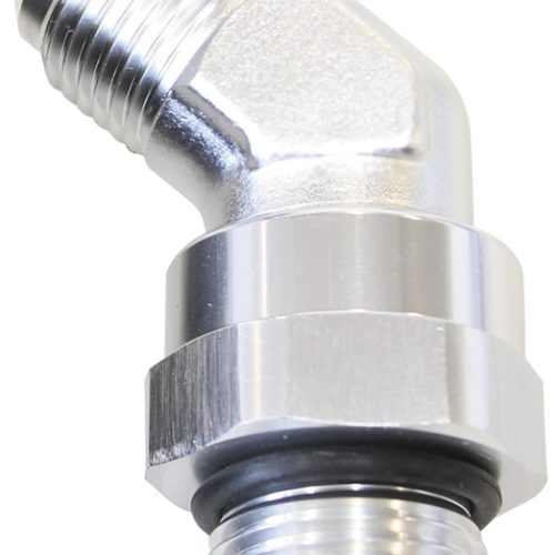 MALE -6 ORB 45 TO -6AN MALE   SILVER FULL SWIVEL