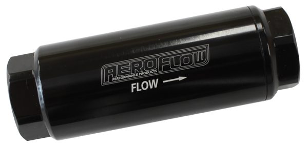 AEROFLOW PRO FILTER 10 MICRON BLACK FEMALE -8 ORB 1.25"x3.5"