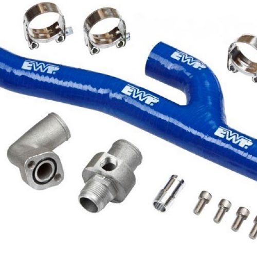 BIG BLOCK CHEV EWP ADAPTER    KIT. BBC BLUE HOSE