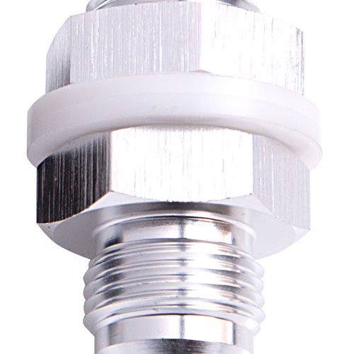 FUEL CELL FITTING -8AN        SILVER FUEL CELL BULKHEAD FITT