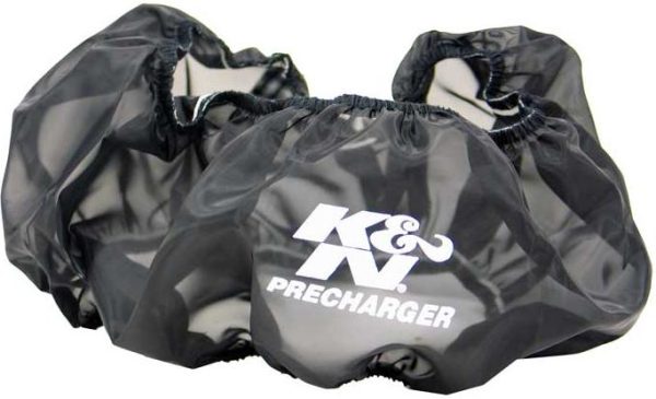 K&N PRECHARGER,ROUND. 14" X 5" BLACK