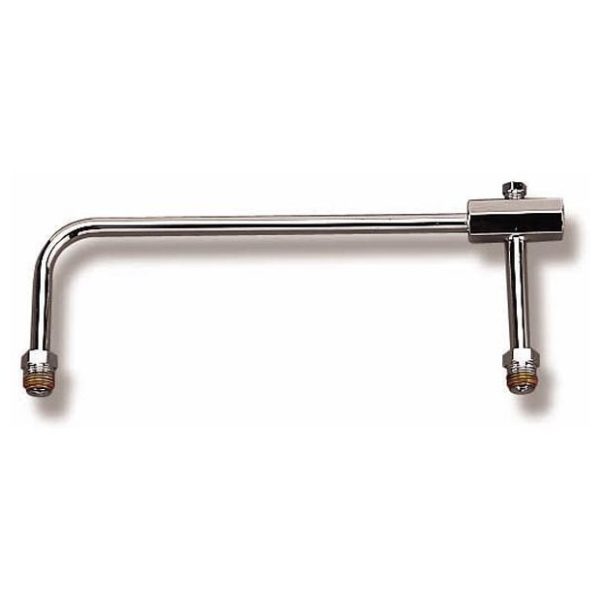 HOLLEY CHROME FUEL LINE,9-5/16DUAL METERING BLOCKS