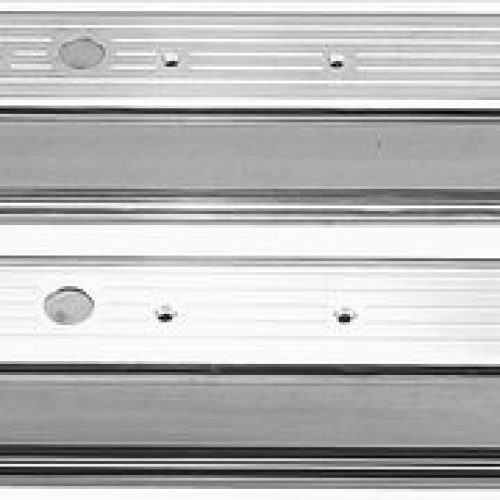 CAST VALVE COVERS, SBC 87-ON  TALL, BALL MILLED, POLISHED