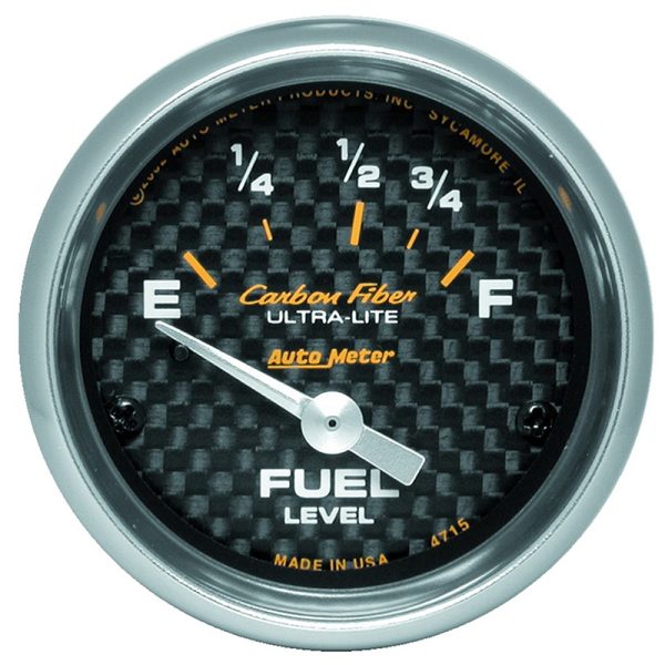 CARBON FIBER 2-1/16 FUEL LEVEL73-10 OHM, SHORT SWEEP ELECT.