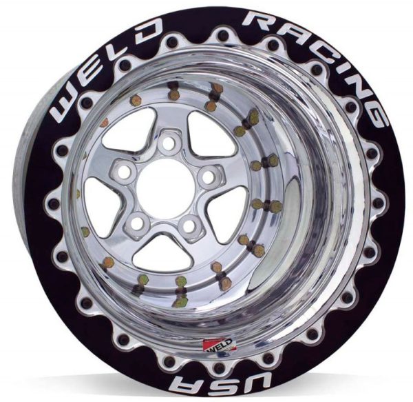 ALUMASTAR 15x15", POLISHED    5x4.5", 3" B/S, BLK M/T SBL