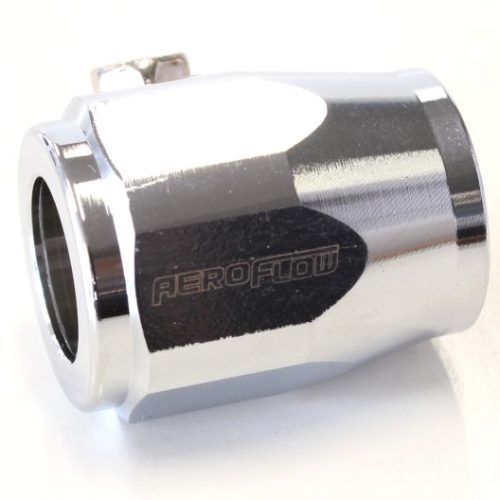 HEX HOSE FINISHER 54MM ID     CHROME 2-3/16″ ID CLAMP