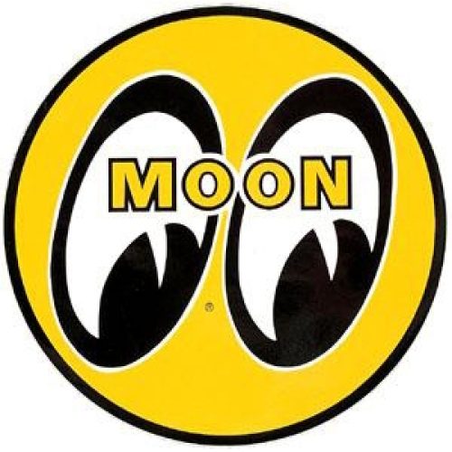 MOONEYES 3″ EYEBALL STICKER   YELLOW TRADITIONAL MOON