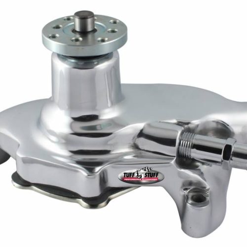 SBC SHORT CHROME WATER PUMP   ALLOY HIGH FLOW