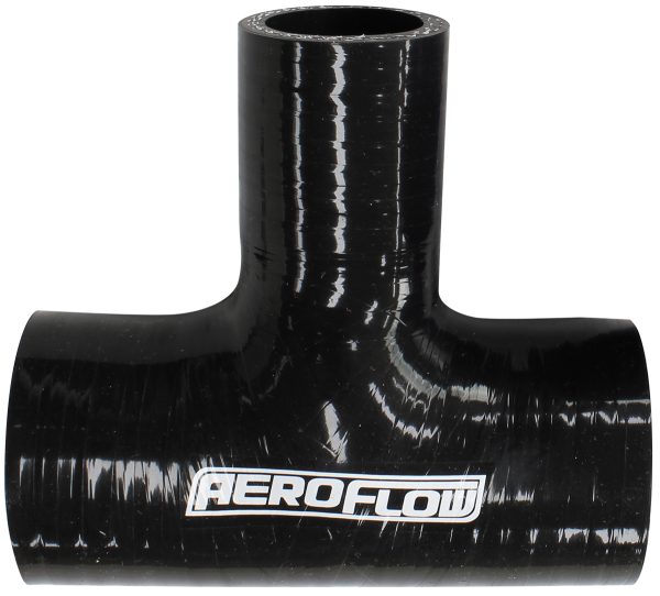 Silicone Tee piece 2-1/4" 57mmrun & 1-3/8" 35mm side,Black