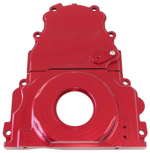HOLDEN / CHEV LS BILLET 2 PIECTIMING COVER RED
