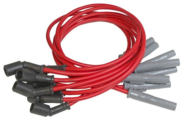 SUPER CONDUCTOR LEAD SET RED  SUIT HOLDEN LS2 12" LEADS