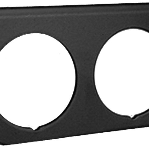 2-HOLE GAUGE PANEL BLACK      SUIT 2-1/16 GUAGES
