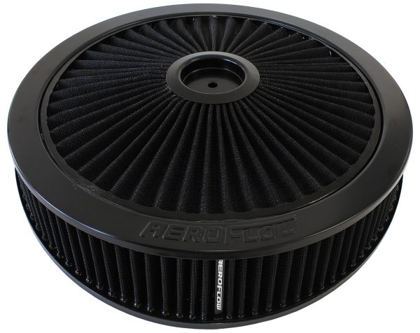 14" X 3" FULL FLOW  ASSEMBLY  5-1/8" 1-1/8" DROP , BLACK,