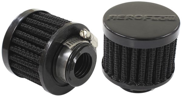 3/4" UNIV CLAMP ON FILTER     2" O.D,1-1/2" H,BLACK TOP