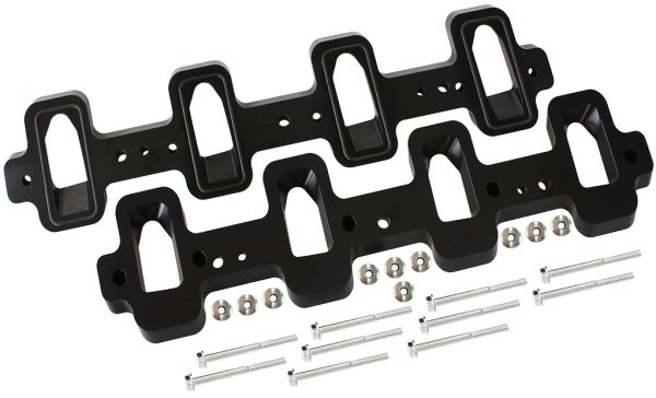 GM LS INTAKE ADAPTERS RECTANGLTO CATHEDRAL HEAD, LSA CHARGER