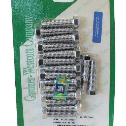 CHEV OUTSIDE HEAD BOLTS SUIT  SMALL BLOCK WITH BOW TIE LOGO