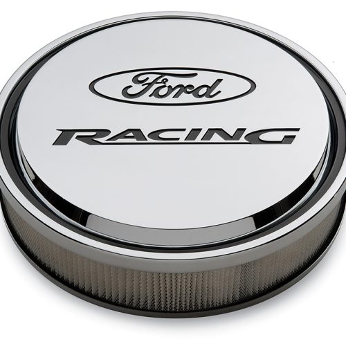 FORD RACING SLANT-EDGE ALUM   13″ AIR CLEAN KIT CHROME RECES