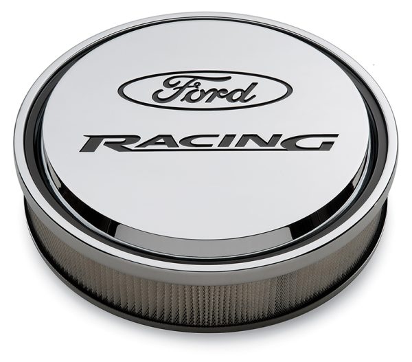 FORD RACING SLANT-EDGE ALUM   13" AIR CLEAN KIT CHROME RECES