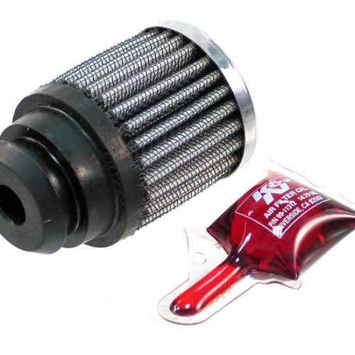 PUSH-IN VALVE COVER BREATHER  2″ OD x 2.25″ H, CHROME TOP
