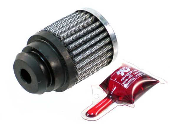 PUSH-IN VALVE COVER BREATHER  2" OD x 2.25" H, CHROME TOP
