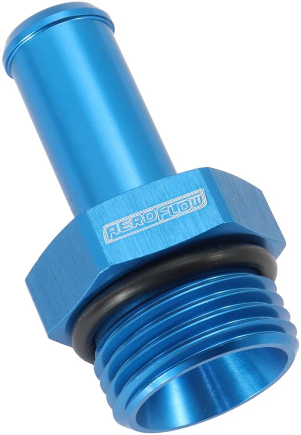 -10ORB TO 1/2" PUSH ON BARB   BLUE STRAIGHT BARB