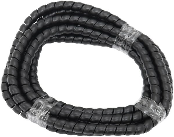 6mm I.D SPIRAL WRAP COVER     BRAIDED HOSE WIRE 1 METER