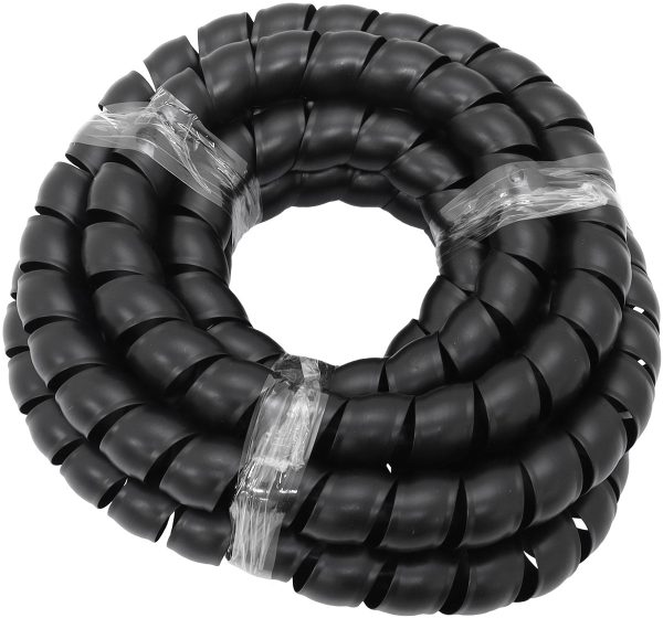 30.5mm I.D SPIRAL WRAP COVER  BRAIDED HOSE WIRE 3.7 METERS