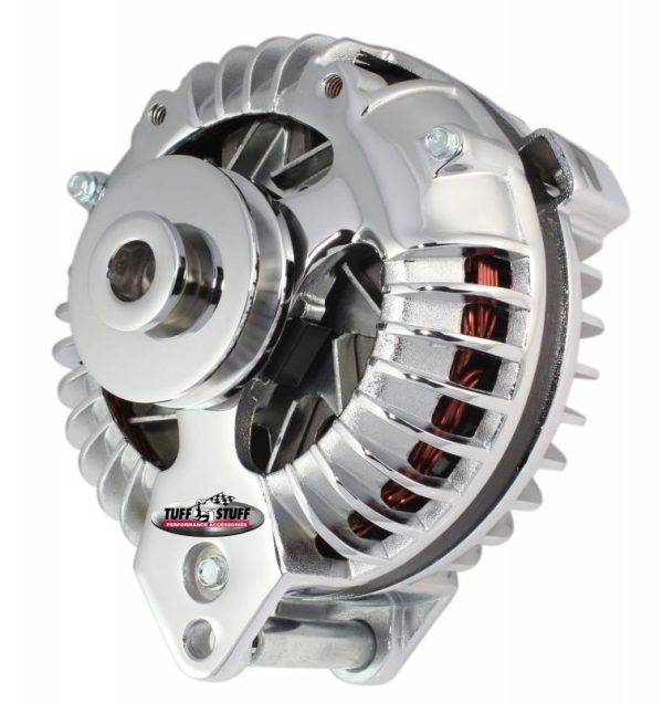 CHRYSLER ALTERNATOR 100 AMP   1961-65 CHROME SINGLE PULLEY