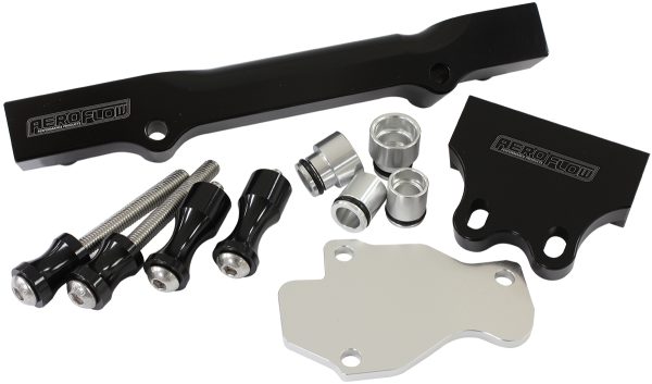 ROTARY FUEL RAIL KIT SERIES 6 7 & 8. MAZDA RX7 BLACK GEN 2